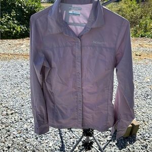 Columbia Women's Light Purple Extra small Button-Down Shirt